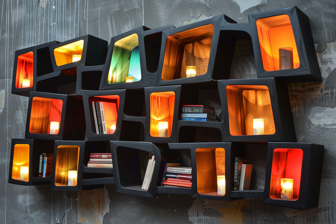 Brutalist Bookshelf